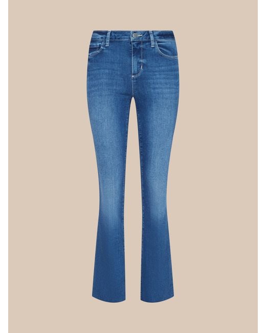L'Agence Blue Petite Ruth Straight-Leg Jean