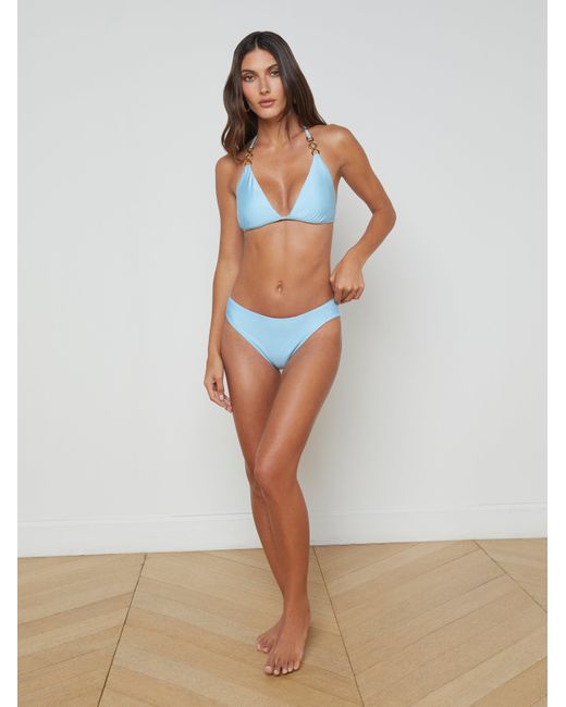 L'Agence Blue Nicole Bikini Bottom