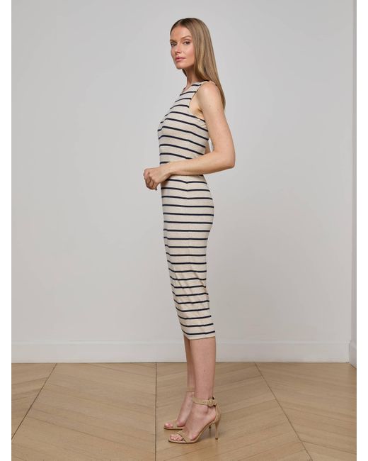 L'Agence Multicolor 'Agence Nura Midi Tank Top Dress