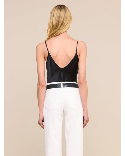 L'Agence Black Lexi Silk Camisole