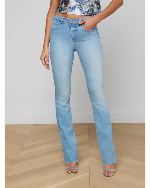 L'Agence Blue Ruth Straight-Leg Jean