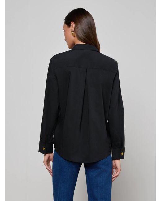 L'Agence Blue Ellery Button-Down Shirt