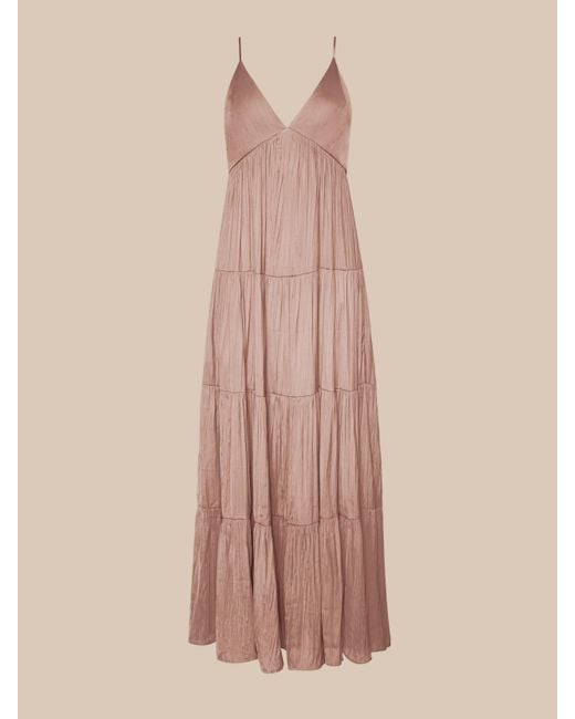 L'Agence Natural Lua Tiered Maxi Dress