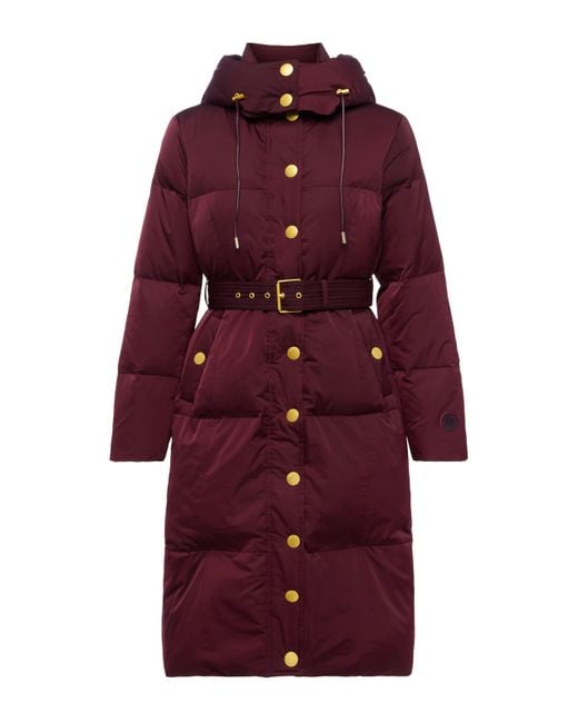 L'Agence Red Bryson Maxi Puffer Coat