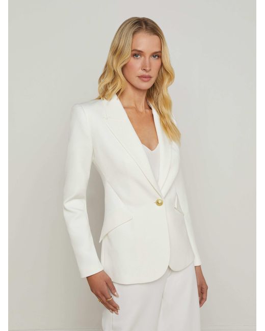 L'Agence White Chamberlain Blazer