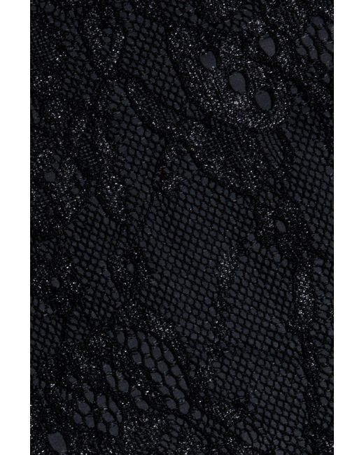 L'Agence Black Raymonde Lace Maxi Skirt