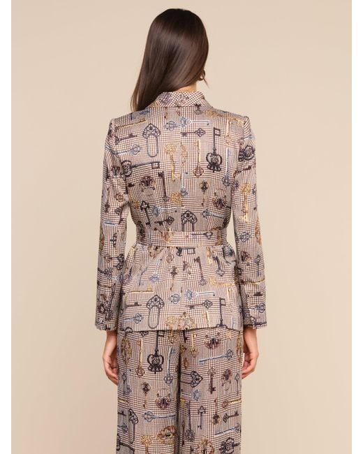 L'Agence Brown Aven Wrap Blazer