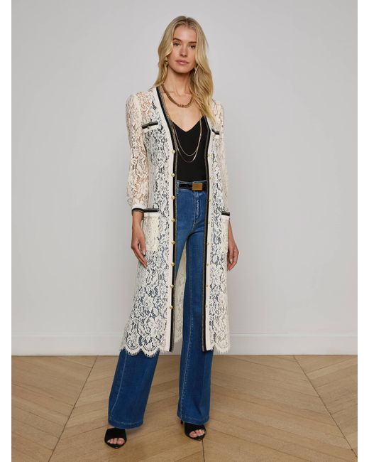 cardigan with lace dress Romantic Ivory Lace Trim Cardigan