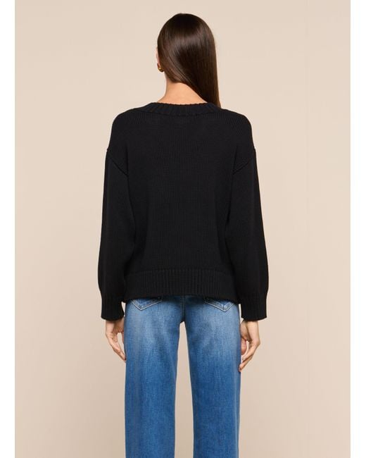 L'Agence Black Paxton Oversized Pullover
