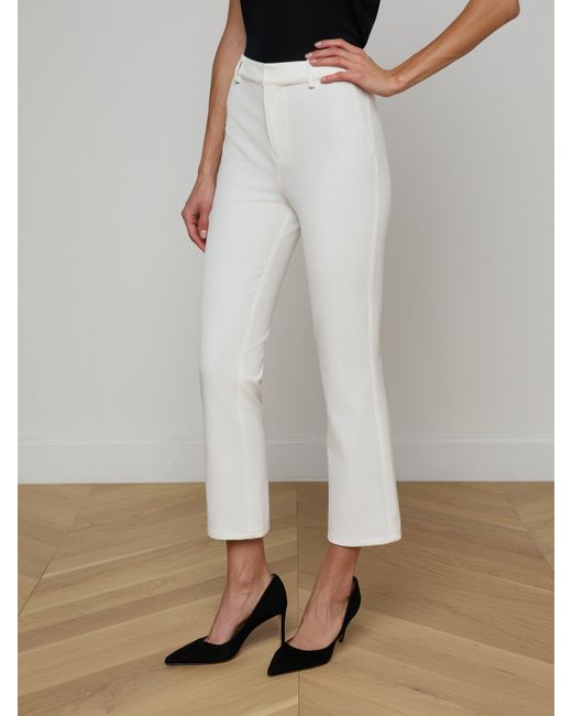 L'Agence White Ketra Bootcut Trouser