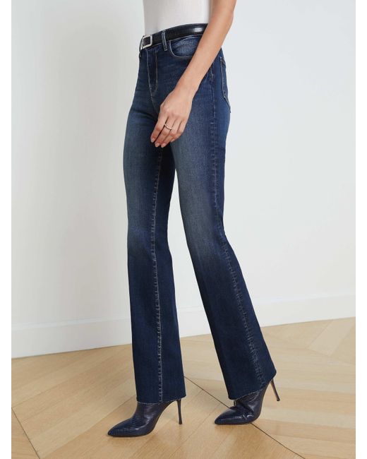 L'Agence Blue Ruth Straight-leg Jean
