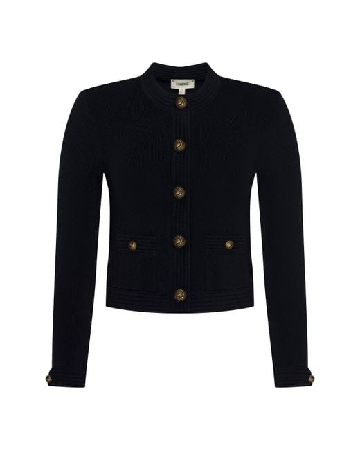 Cardigan Court Patsy, Noir/Doré L'Agence en coloris Blue