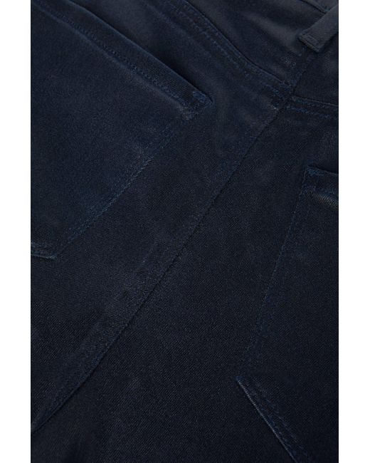 L'Agence White Ruth Coated Straight-Leg Jean