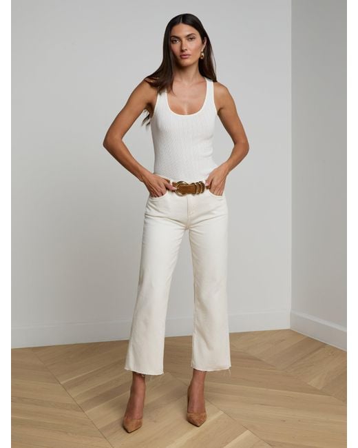 L'Agence Brown Tobar Leather Belt