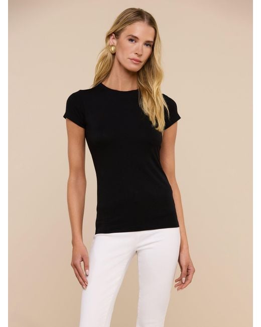 L'Agence Blue Ressi Fitted Tee