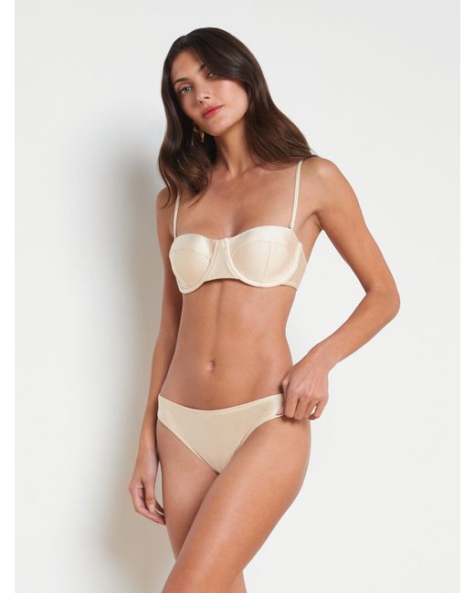 L'Agence White Nicole Bikini Bottom