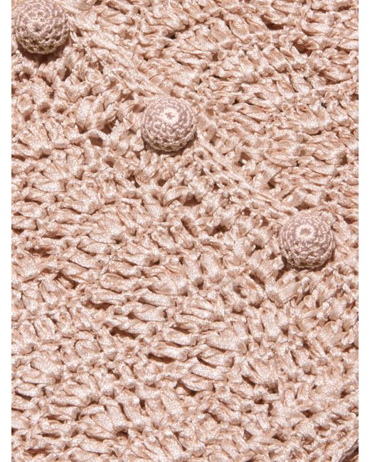 L'Agence Blue Fey Crocheted Top