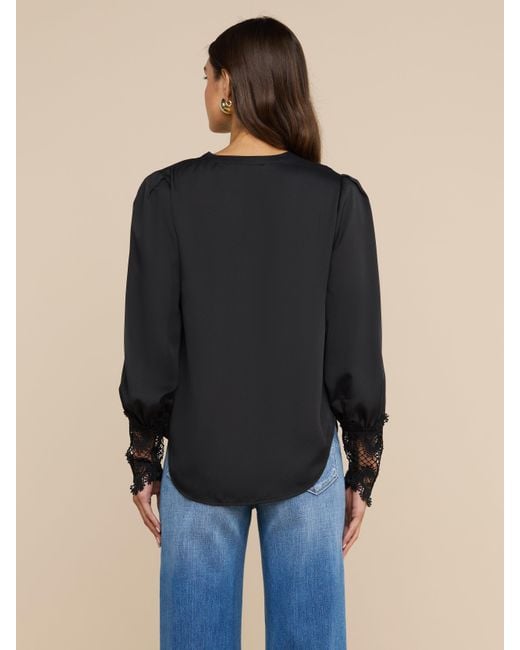 L'Agence Blue Ava Blouse