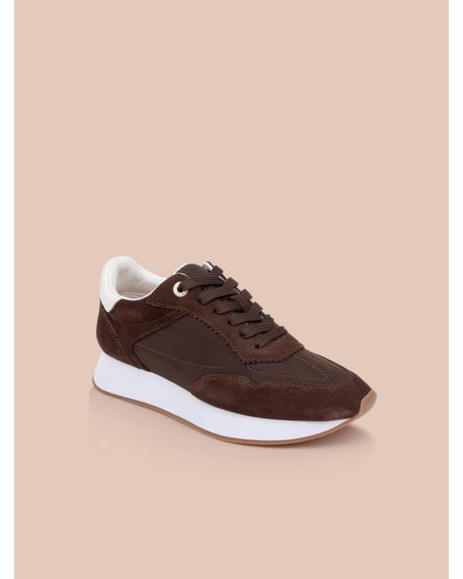 L'Agence Brown Deepa Platform Sneaker