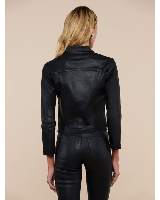 L'Agence Blue Janelle Coated Jacket