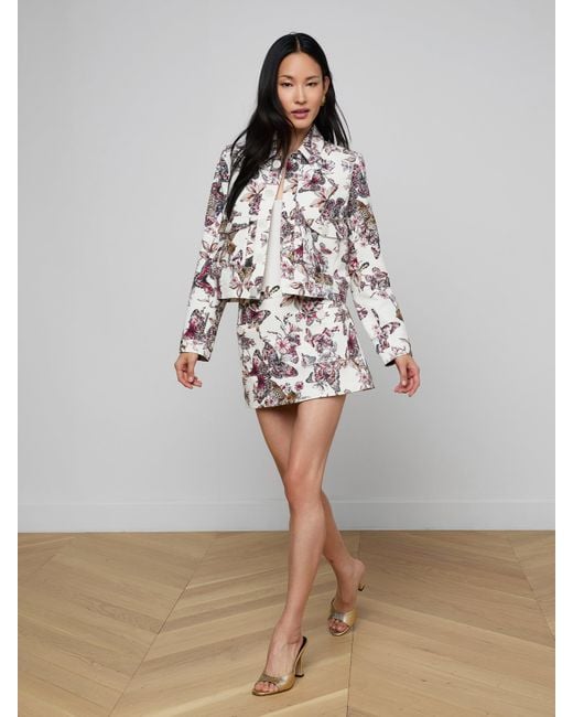 L'Agence Multicolor Nyx Cropped Jacket