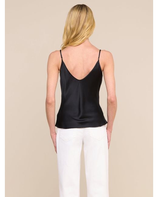 L'Agence Black Lexi Silk Camisole