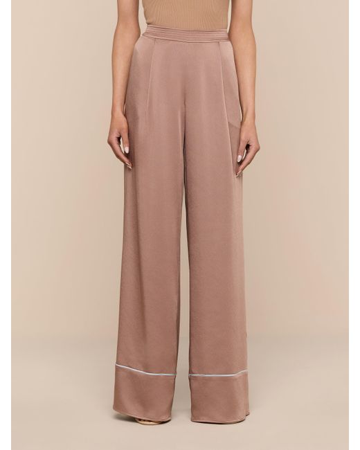 L'Agence Natural Tavia Satin Trouser