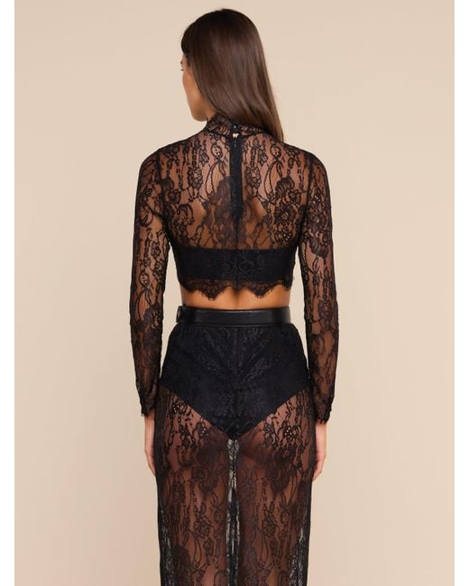 L'Agence Natural 'Agence Henriette Cropped Lace Top