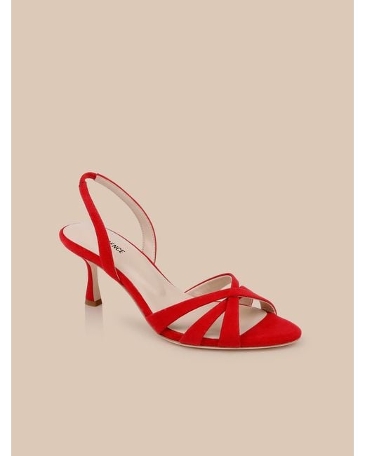 L'Agence Red Colwill Slingback Sandal
