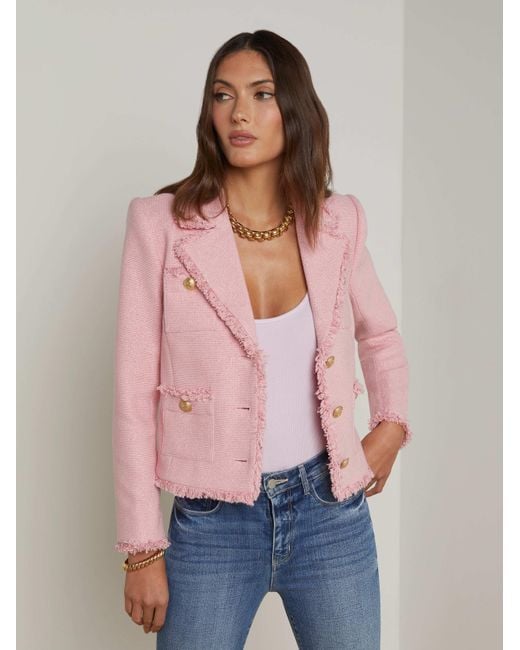 L'Agence Multicolor Sylvia Tweed Jacket