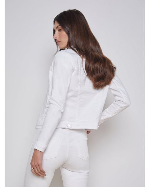 L'Agence White Celine Jacket
