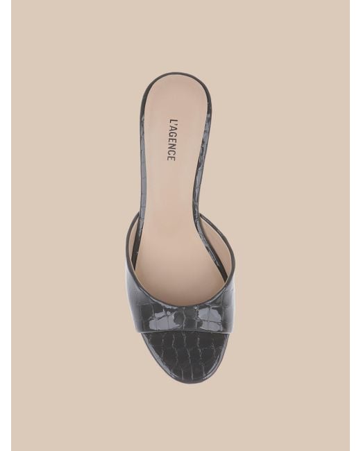 L'Agence Natural Arleen Kitten-Heel Mule
