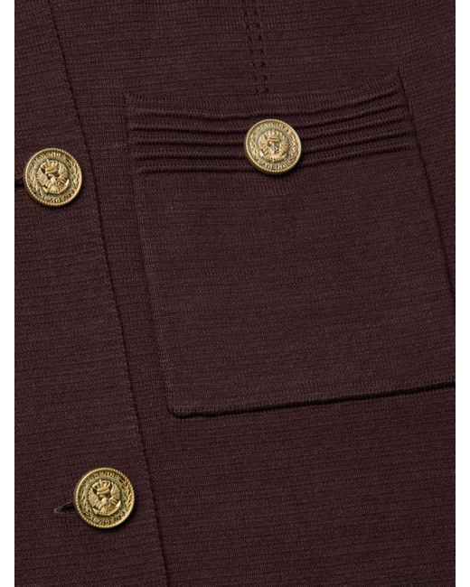 Manteau En Maille Isabel, Marron Foncé/Doré L'Agence en coloris Brown