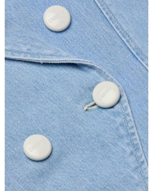 L'Agence Blue Emerson Structured Blazer