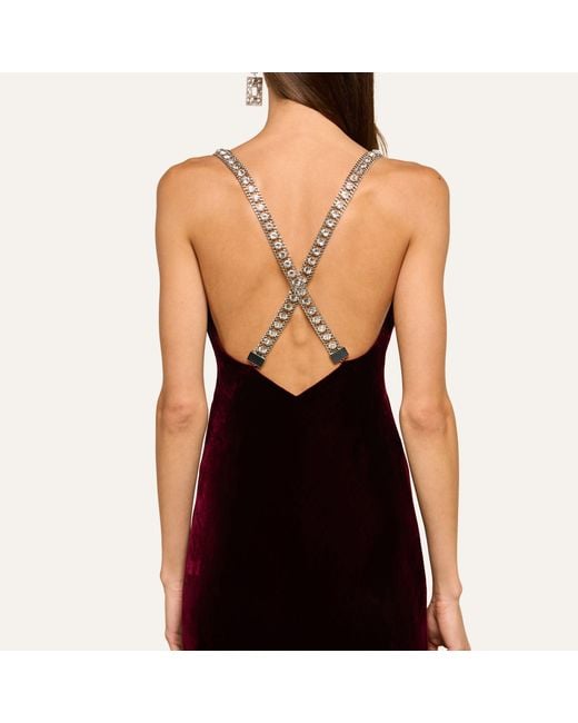 L'Agence Purple Saint Velvet Gown