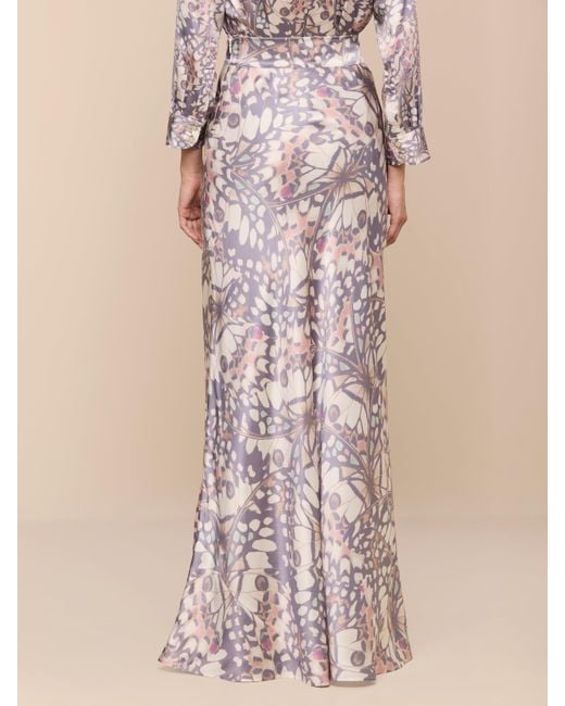 L'Agence Natural Ryker Silk Maxi Skirt