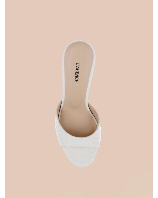L'Agence Natural Avery Leather Open-Toe Mule