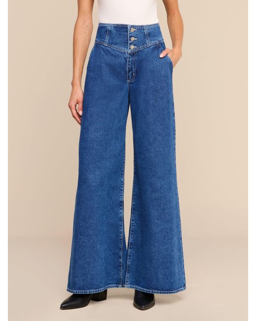 L'Agence Blue Sonja Corset Jean