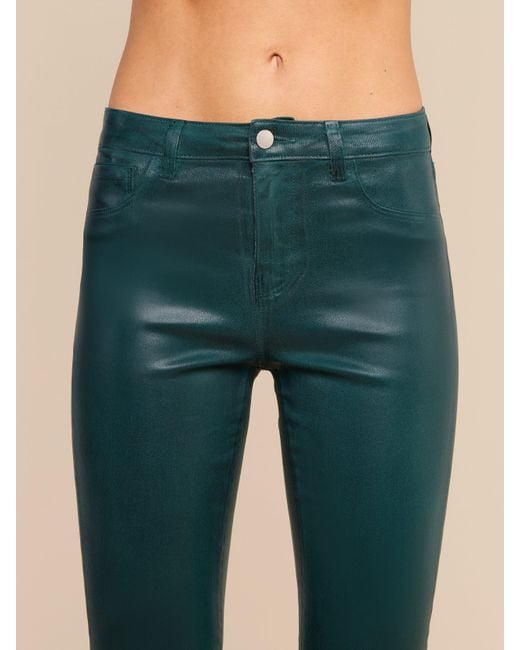 L'Agence Blue Selma Coated Bootcut Jean