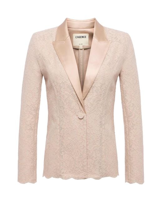 Blazer En Dentelle Clementine L'Agence en coloris Natural