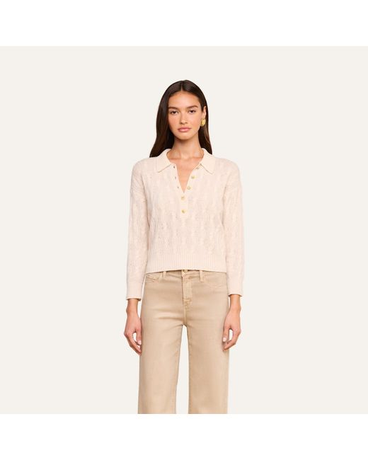 L'Agence Natural 'Agence Airy Cable Knit Sweater