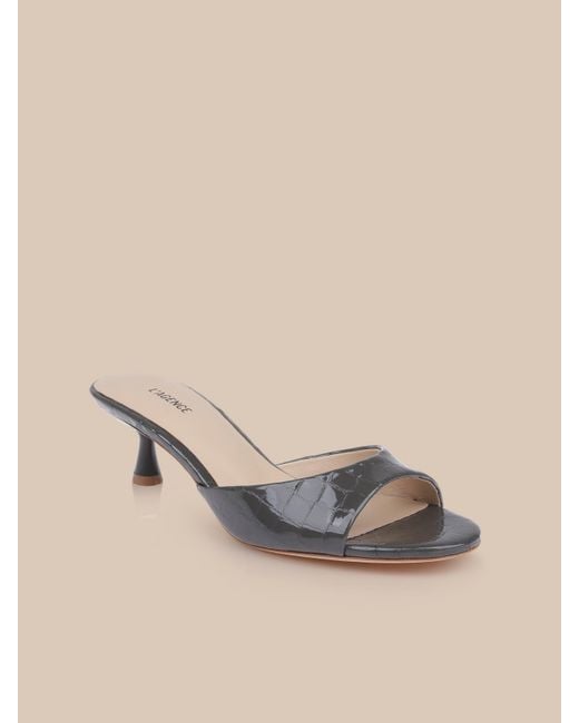 L'Agence Natural Arleen Kitten-Heel Mule