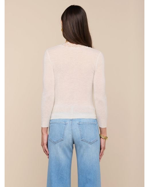 L'Agence Blue Eluna Cardigan Top