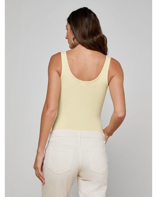L'Agence White Nica Scoopneck Bodysuit