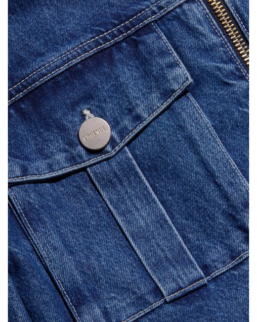 L'Agence Blue Micah Oversized Jean Jacket