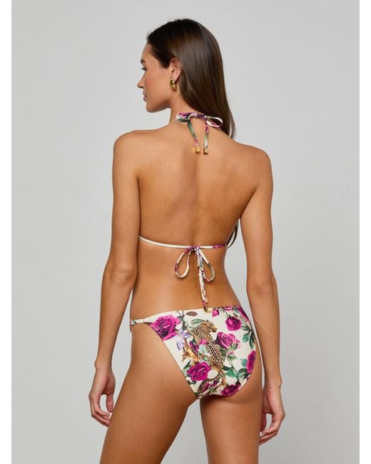 L'Agence White String Bikini Bottom