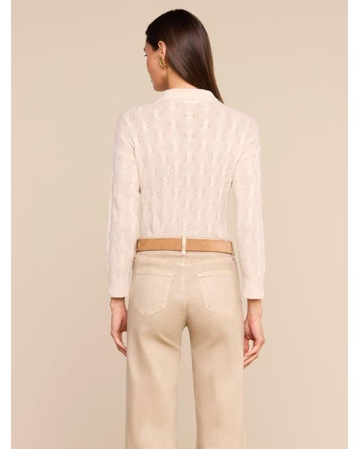 L'Agence Natural 'Agence Airy Cable Knit Sweater