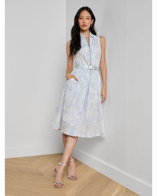 L'Agence White Kylo Shirt Dress