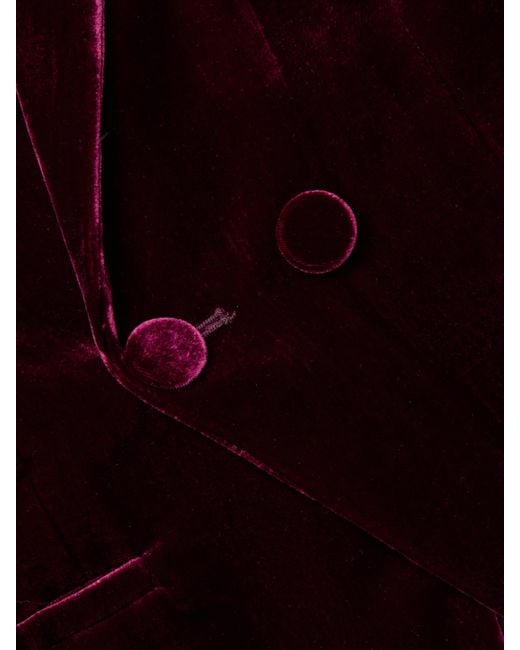 Blazer En Velours Marie, Bordeaux Foncé L'Agence en coloris Red