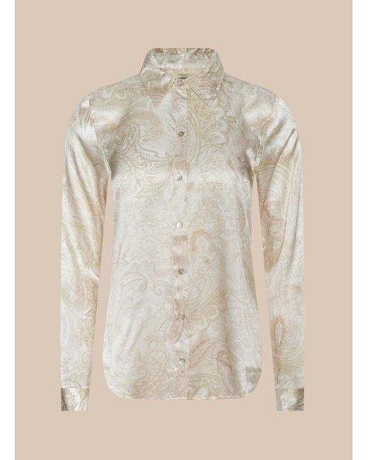 L'Agence Blue Tyler Silk Blouse Top